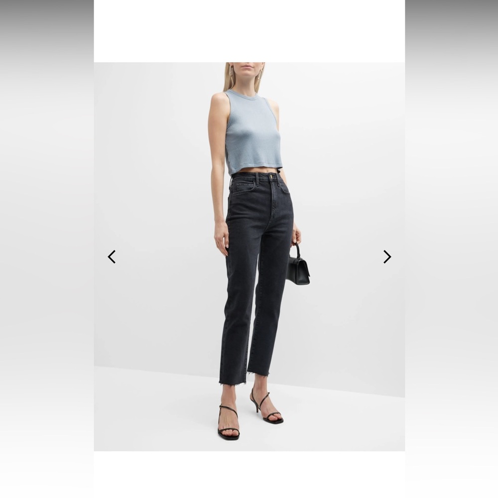 Triarchy Cropped Black Jeans size 25 NWT